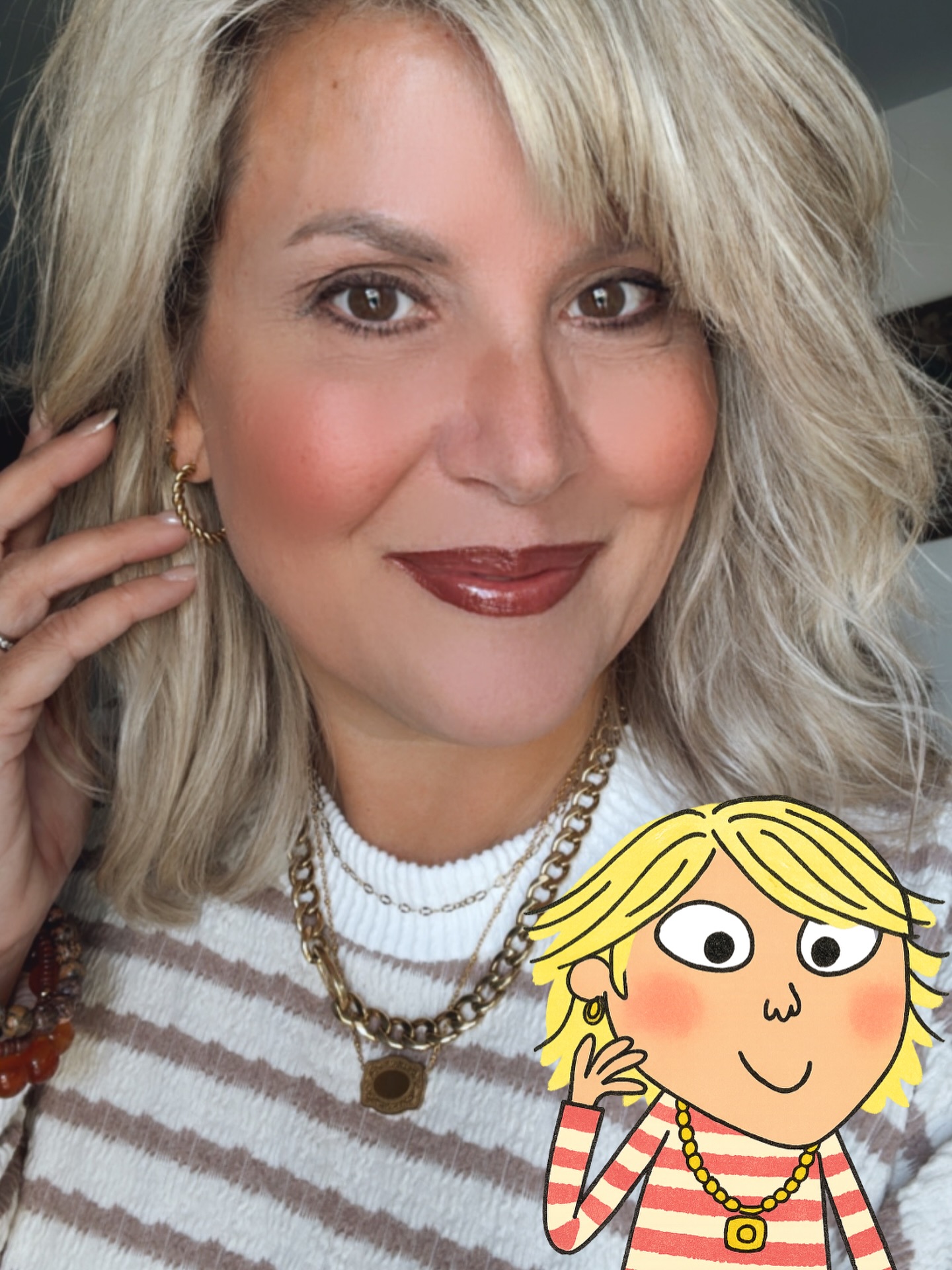 jumping on the Charlie + Lola trend but in @jbloomdesigns style! 

who wore it best?! 🤭

#stylewithchalisa #styledlifewithchalisa #permalinxbyjbloom #permanentjewelry #permanentjewelryexperience #falltrends2025
