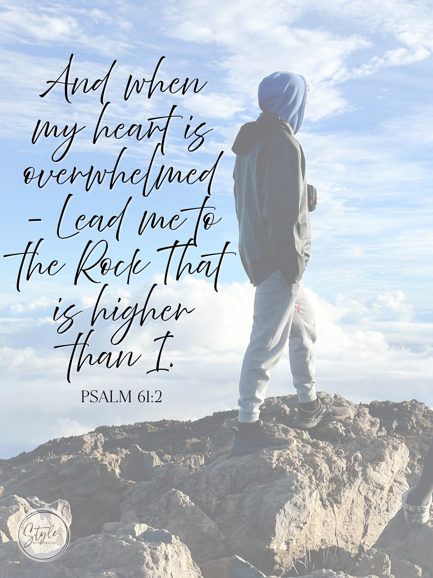 May your heart find peace & rest in Him today. 

Psalm 61:2

#scripturesunday #sundaybest #hope #stylewithchalisa